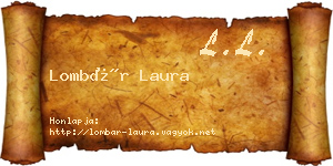 Lombár Laura névjegykártya