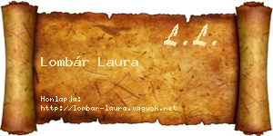 Lombár Laura névjegykártya