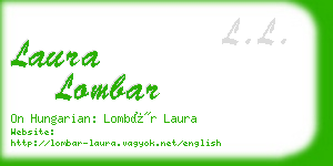 laura lombar business card